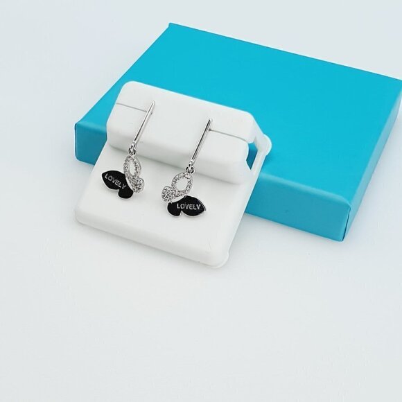 "925 Sterling Silver CZ Beautiful Lovely Earrings for Women, 1USPAR4259 - Picture 9 of 11